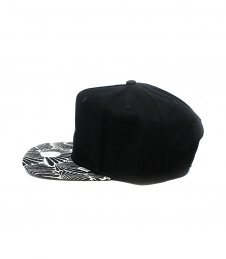 Djinns black snapback jacquard peak